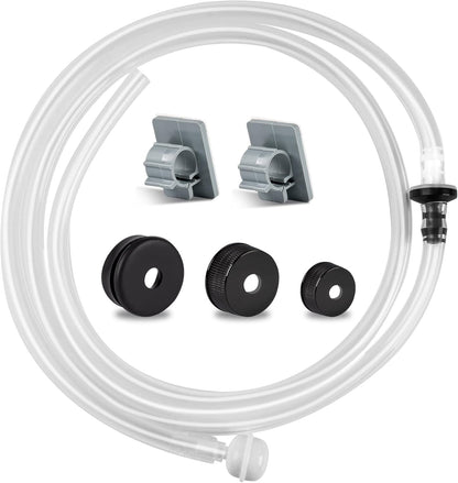 Under Sink Dish Soap Dispenser with 47" Tube Hose and Check Valve for Prevent Backflow Countertop