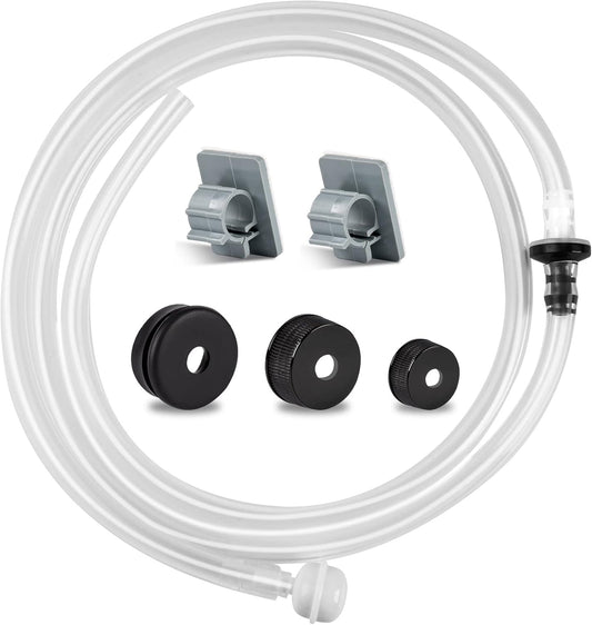 Under Sink Dish Soap Dispenser with 47" Tube Hose and Check Valve for Prevent Backflow Countertop