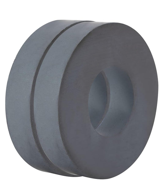 2 Pcs Magnet Ring OD2.4 x ID1.3" x 0.4" Grade C8 Ceramic Magnets for Industry Science Experiment Crafts and Hobbies
