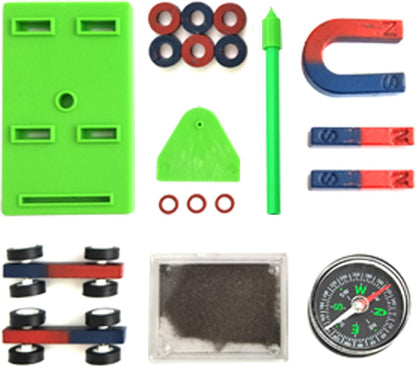 Science Magnet Set for Education Science Experiment Tools Icluding Bar Ring Horseshoe