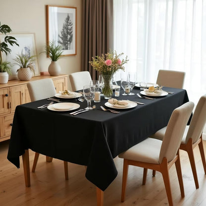 Rectangle Tablecloth  60 x 84 Inch Stain and Wrinkle Resistant Washable Polyester Table Cloth