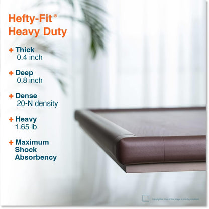 Corner Protector Baby Proofing (Large 18ft Edge 8 Corners) Heavy-Duty Soft NBR Rubber Foam Furniture Fireplace Safety