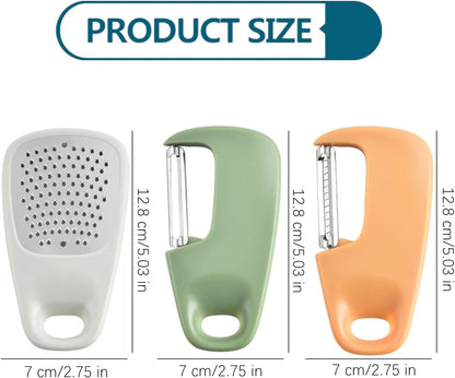 Set 3 Pieces Potato Peelers Portable Camping Cooking Tools Fruit Vegetable Peeler Julienne Peeler