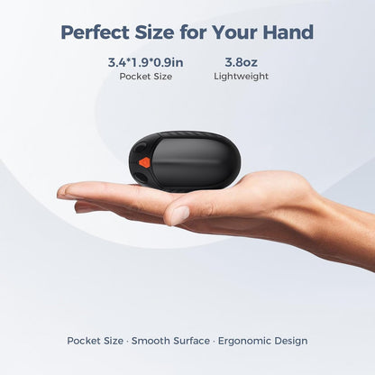 2 Pack AI Temperature Control Pocket Size Electric Handwarmers Quick Charge Portable Hand