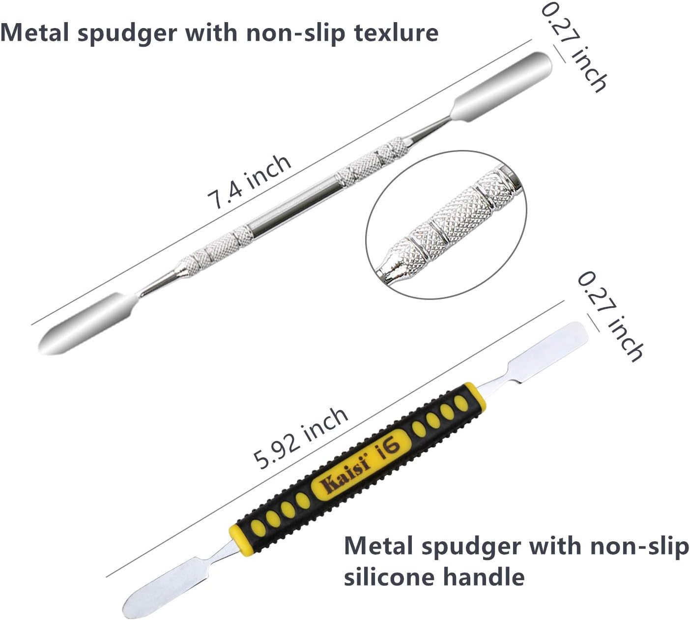 Professional Electronics Opening Pry Tool Repair Kit with Metal Spudger Non-Abrasive Nylon Spudgers