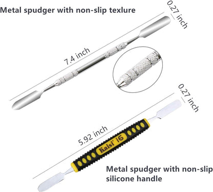 Professional Electronics Opening Pry Tool Repair Kit with Metal Spudger Non-Abrasive Nylon Spudgers