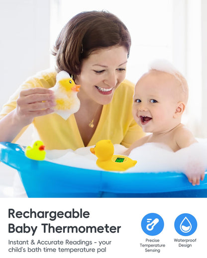 Duck Rechargeable Baby Bath Thermometer Fast Temperature Reading Digital Water Thermometer