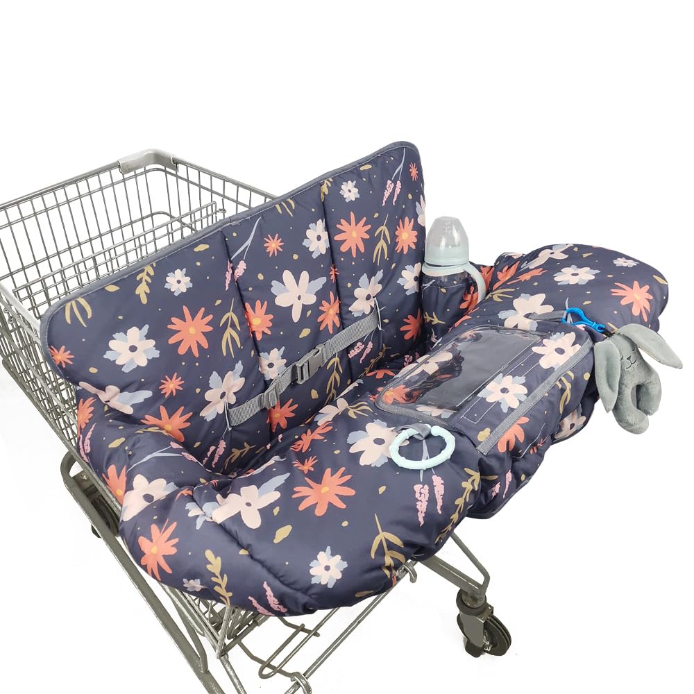 Shopping Cart Cover for Baby Toddler Cozy High Chair Cover & Grocery cart Cover Cushion