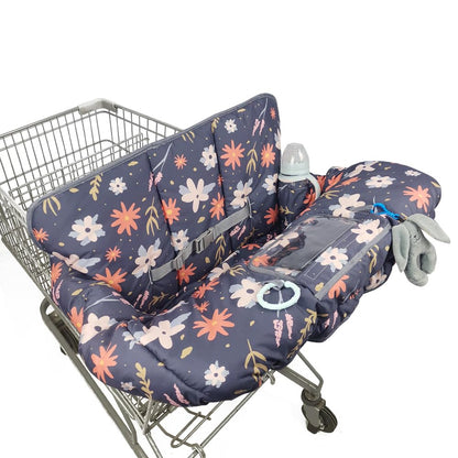 Shopping Cart Cover for Baby Toddler Cozy High Chair Cover & Grocery cart Cover Cushion