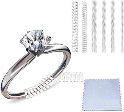 Loose Rings Size Adjuster Spacers or Tightener Invisible Guards 6 Sizes Fitter Resizer Fit Almost Any Rings