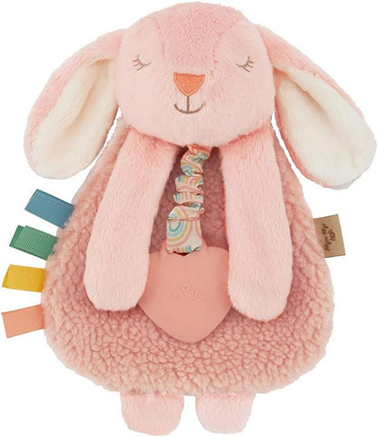 Lovey Including Teether  Baby Lovey with Teether Textured Ribbons & Dangle Arms Features Crinkle Sound