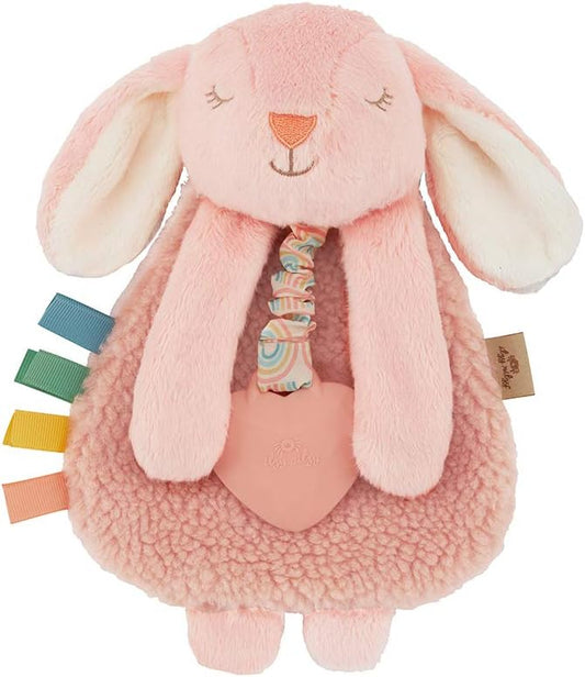 Lovey Including Teether  Baby Lovey with Teether Textured Ribbons & Dangle Arms Features Crinkle Sound