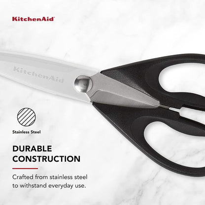 Kitchen Shears with Protective Sheath Durable Stainless Steel Scissors Dishwasher Safe Soft Grip Comfort Handle