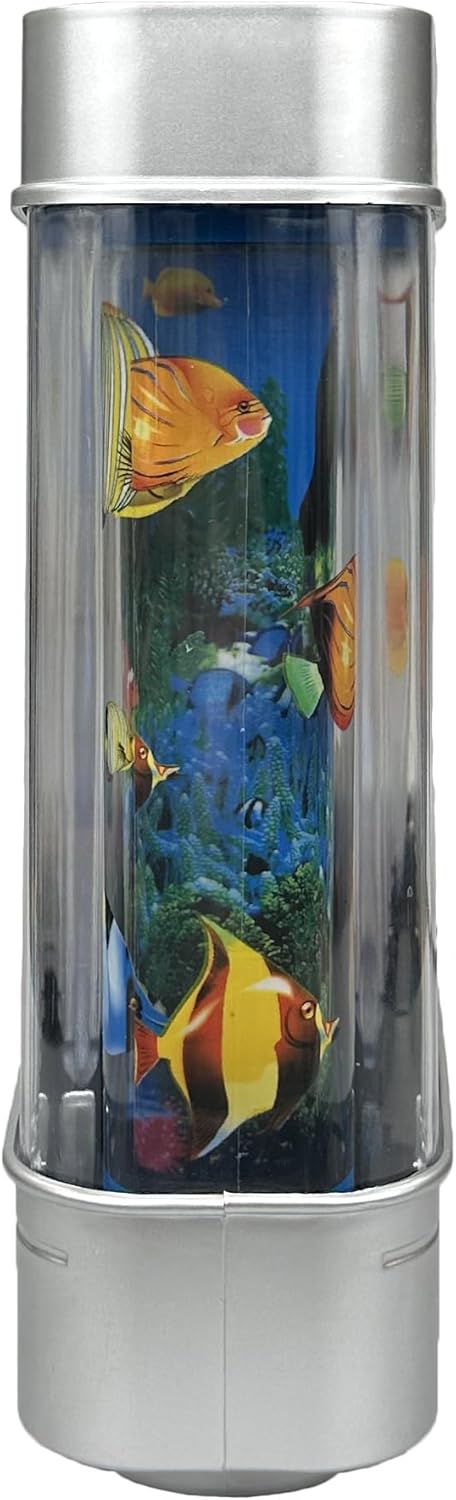 Fake Motion Fish Tank Mini Aquarium Artificial Tropical Decorative Lamp Night Light with Moving Fish
