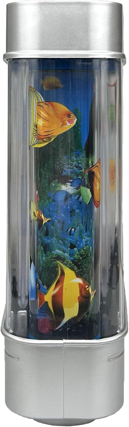 Fake Motion Fish Tank Mini Aquarium Artificial Tropical Decorative Lamp Night Light with Moving Fish