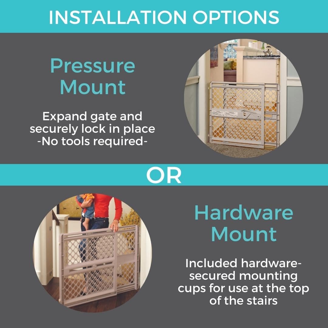 Plastic Baby Gate for Stairs & Doorways  Adjustable Indoor Safety Gate Supergate Ergo Baby Gate