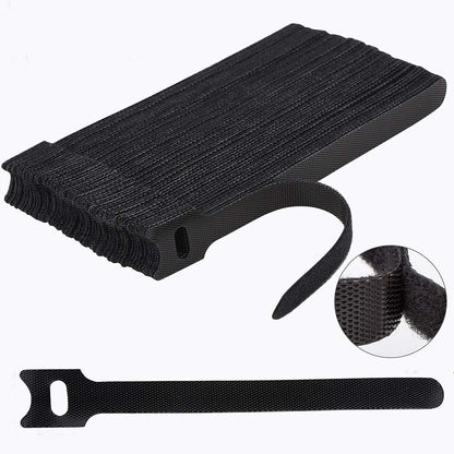 60 PCS 6 Inches Reusable Cable Ties Adjustable Cord Straps Wire Organizer Cord Wrap and Hook Loop