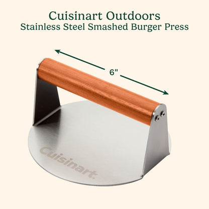 Stainless Steel Smashed Burger Press Juicy and Crispy Burgers for BBQs Cookouts