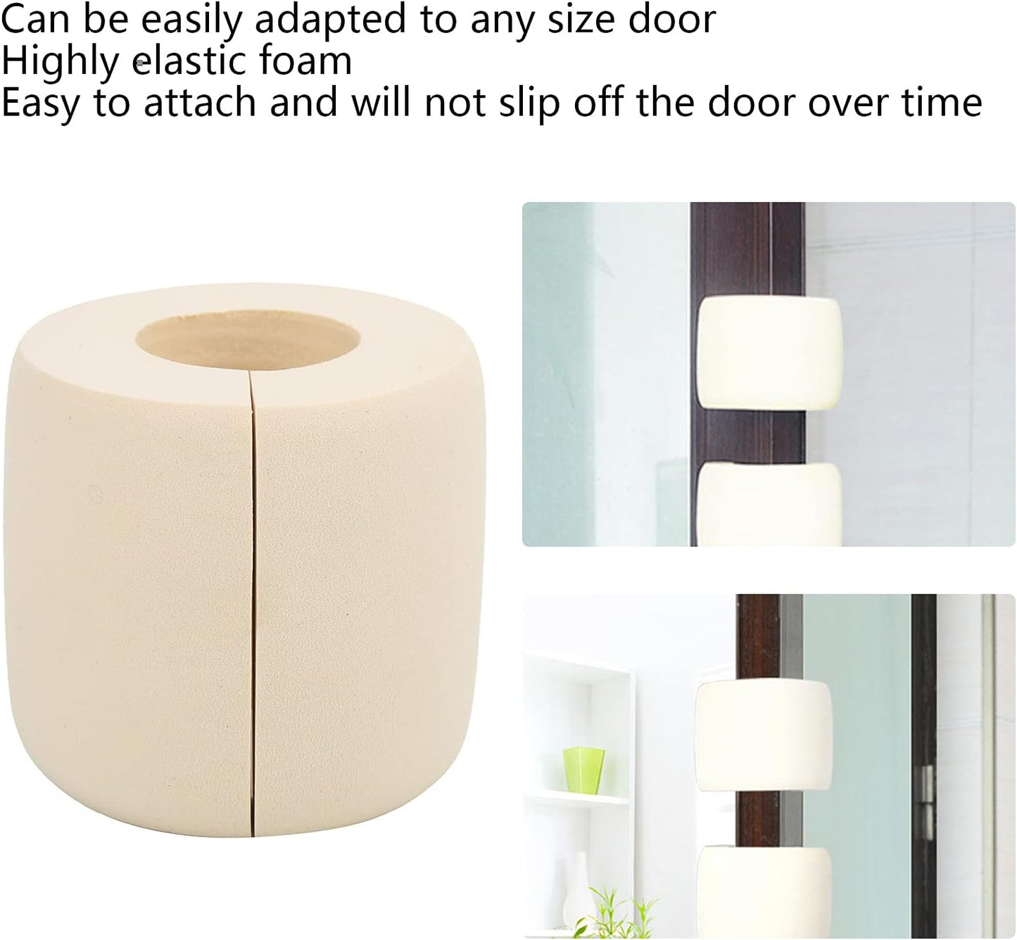 Foam Baby Safety Door Stopper for Fingers Injuries Prevents Avoid Child Pet from Getting Locked in Room