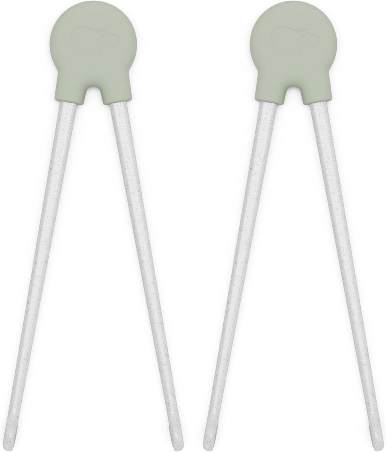 Set of 2 Training Chopsticks Made of Silicone and Eco-Friendly Wheat Straw PP  Ages 2 Years And Up