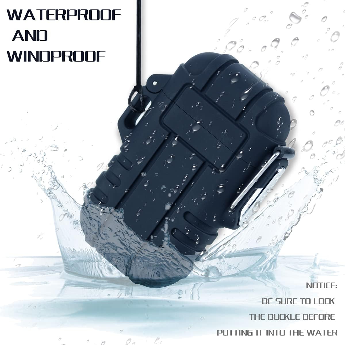 Outdoors Waterproof Lighter USB Electronic Rechargeable Pulse Plasma Lighter Double Arc Plasma Lighter