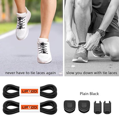 Elastic Shoe Laces No Tie Shoe Laces Tieless for Kids Adults Elderly One Size Fit All