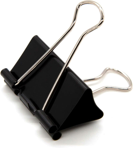 1.6 Inch 24 Pack Big Paper Clamps Clips for Office Supplies 1.6-Inch/41mm Width 0.7-Inch/18mm Capacity