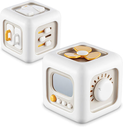 Cube Toy for 1 Year Old Boy Montessori Toys for 1+ Year Old, Travel Sensory Toys for Toddlers