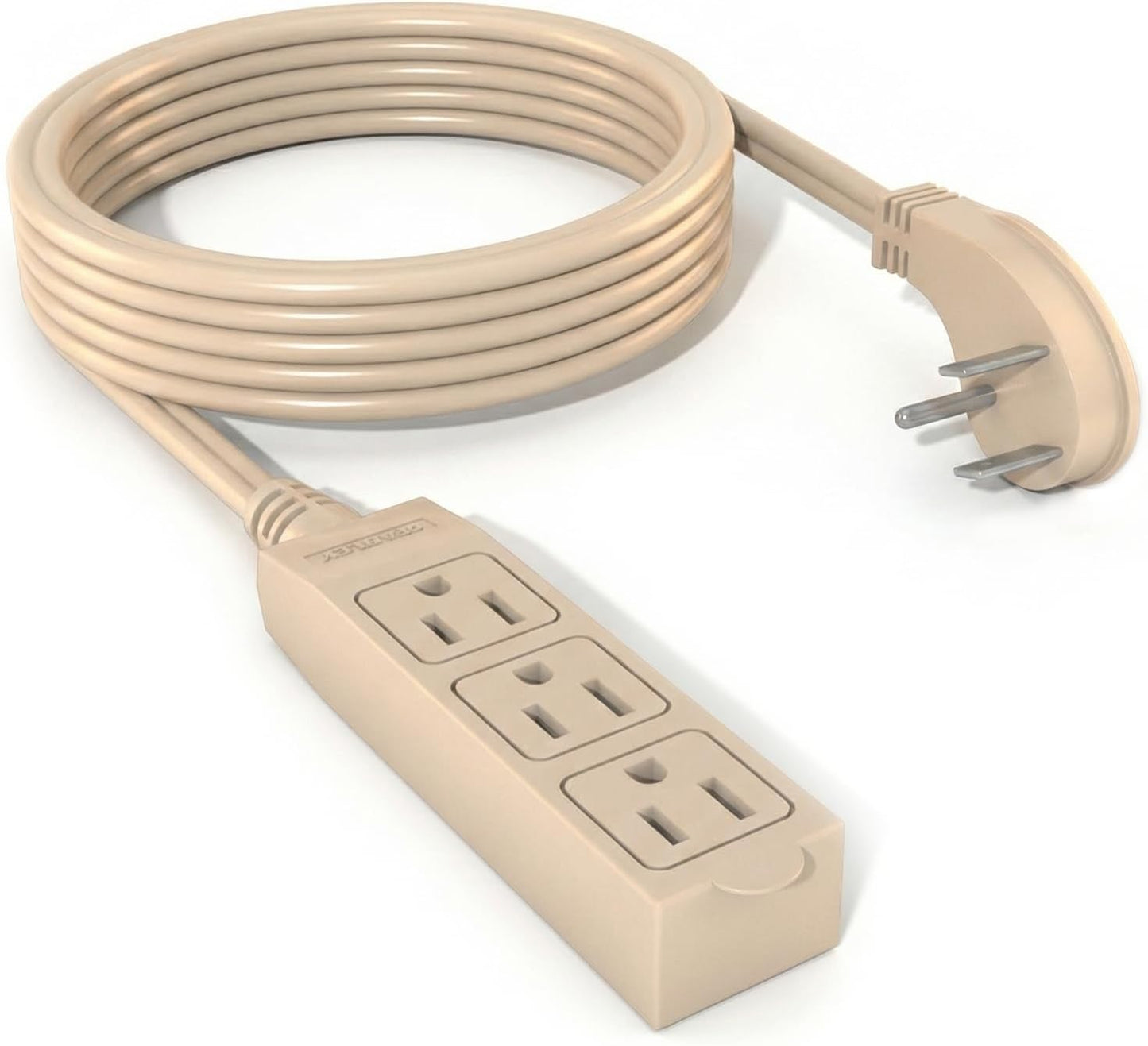 Indoor Appliance Extension Cord 9 Ft Flexible Power Cable 3 Grounded Outlets 16/3 AWG Cable