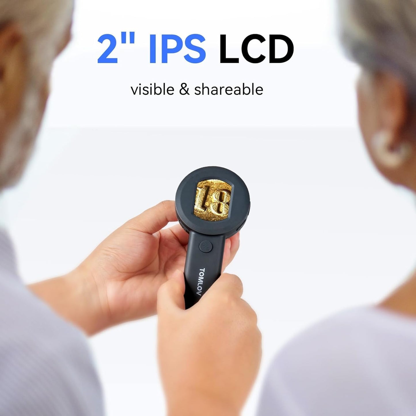 P10 Microscope for Adults Kids Handheld Coin Magnifier with Light for Error Coins Portable Trichome Magnifying
