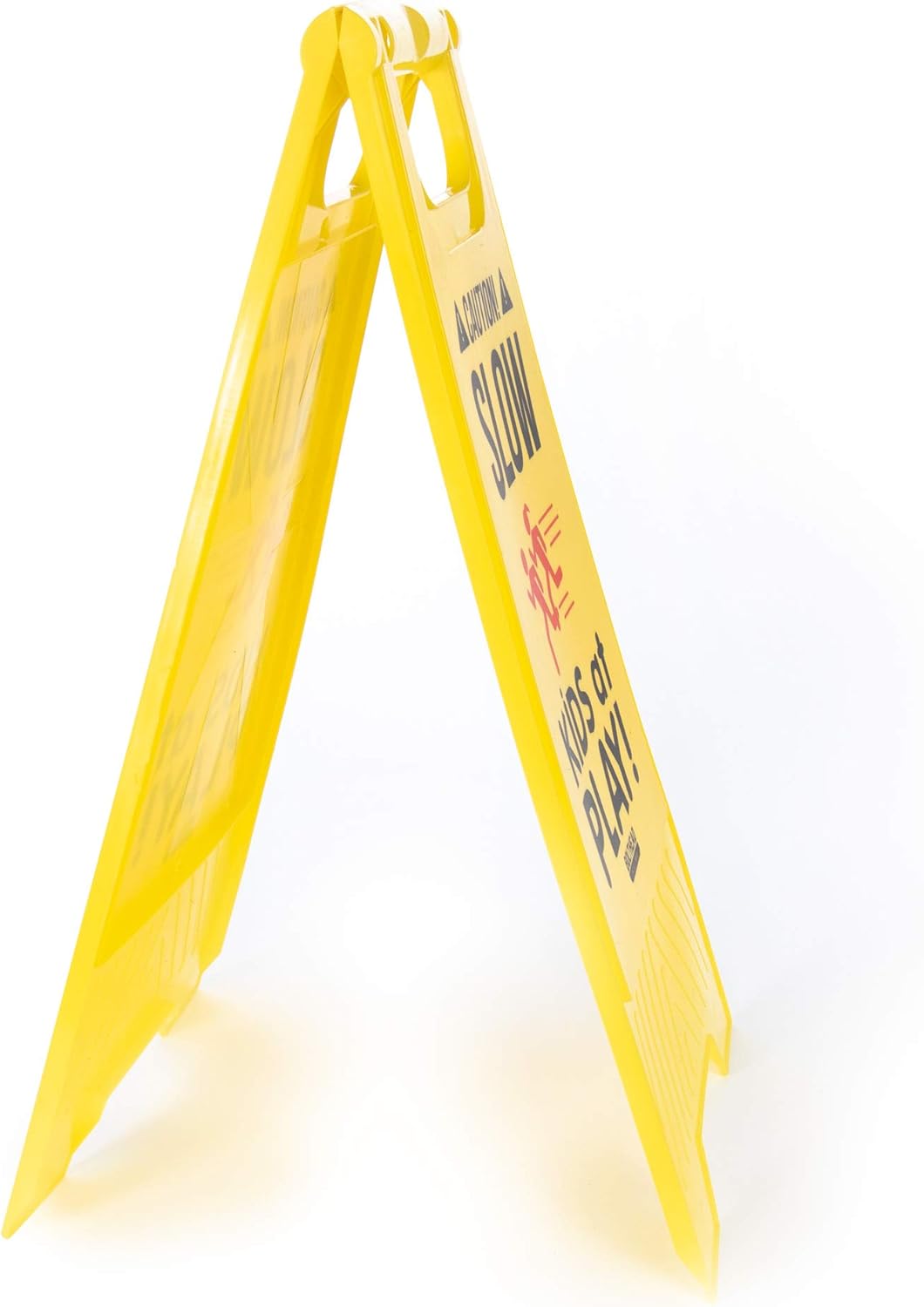 Pack of 4 Caution Slow Kids at Play Child Safety & Slow Down Signs Double-Sided Neighborhoods