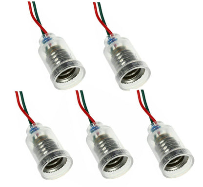 10x E10 LED Screw Mount Small Bulbs Holder with Wire Socket for Home