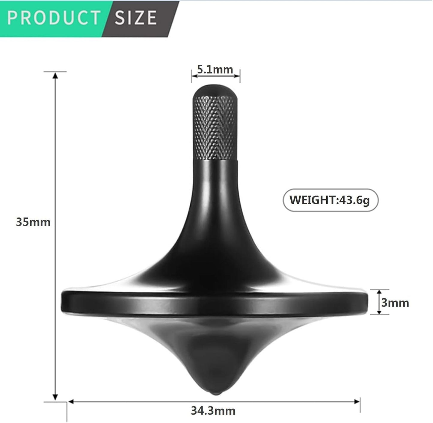 Stainless Steel Spinning Top Premium Exquisite PerStainless Steel Spinning Top Premium Exquisite Perfect Balance Well Made Metal Desk