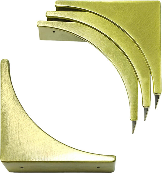 4 Pcs Zinc alloy Vintage Box Corner Protector Decorative Safety Angle Guard Edge Cover Multifunctional
