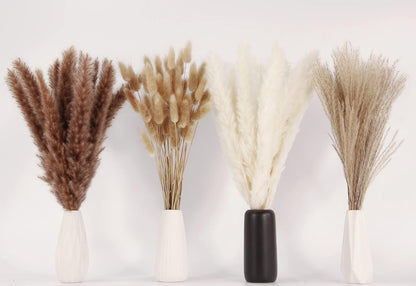 Pampas Grass Decor 100 Stems Pampas Grass Contains Bunny Tails Dried Flowers Reed Grass Bouquet
