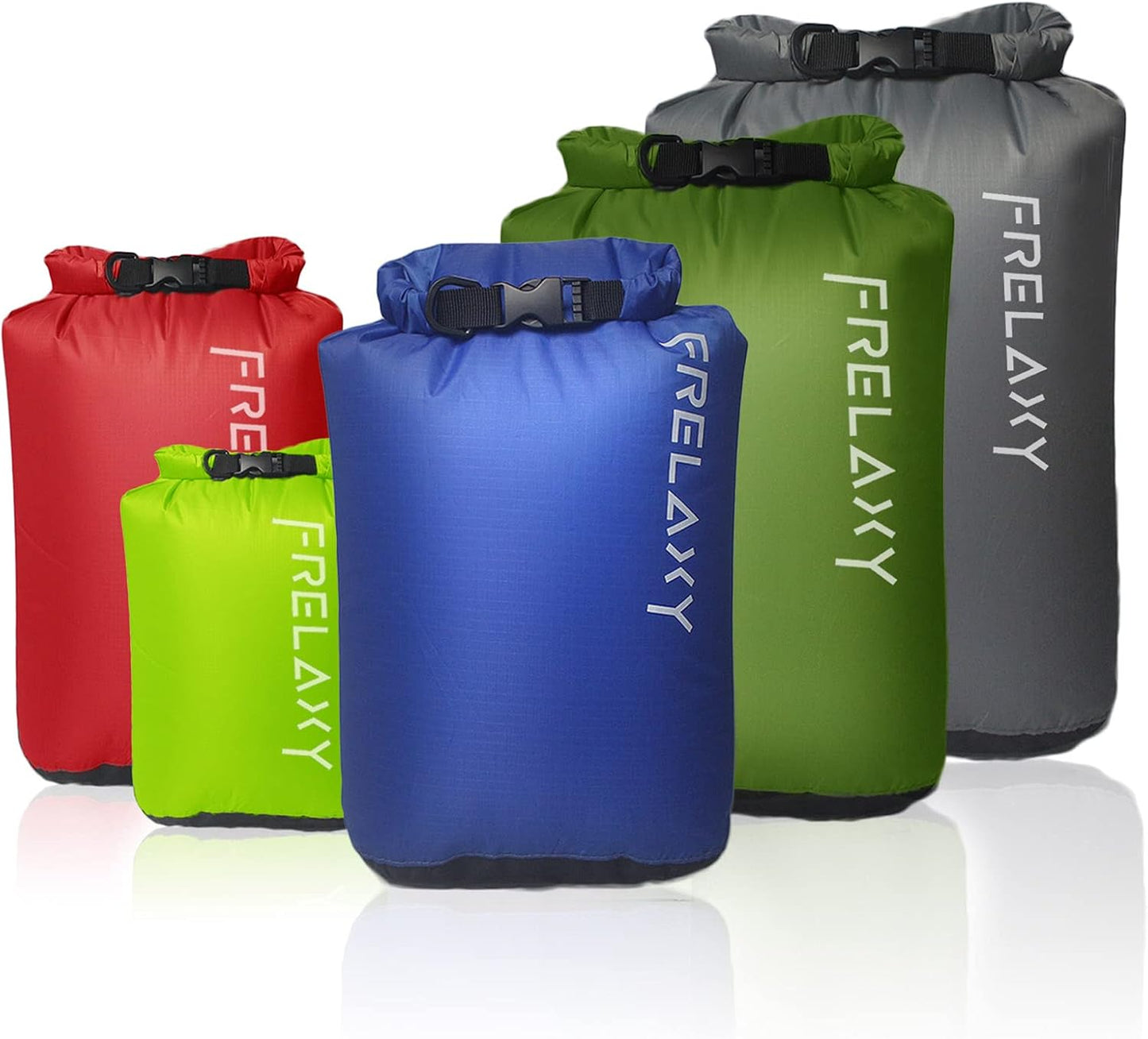 5-Pack Ultralight Dry Sack Outdoor Bags Keep Gear Dry for Hiking Backpacking Kayaking Camping
