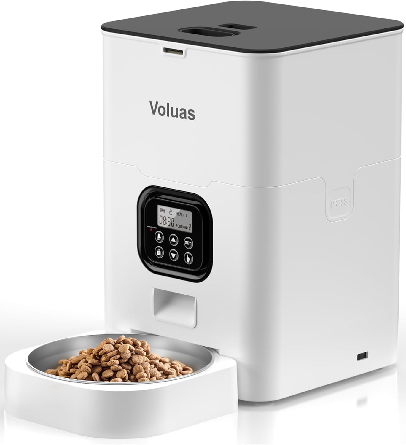 Automatic Cat Feeders Timed Pet Feeder for Cats and Dogs with Dry Food Dispenser, Desiccant Bag
