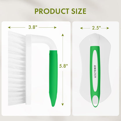 Scrub Brush for Cleaning Comfort Grip Shower Scrubber Stiff Bristles with Handle Heavy Duty