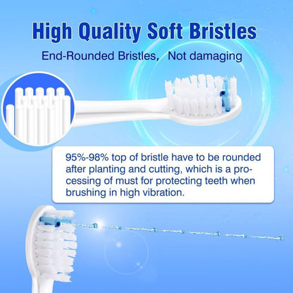 Replacement Brush Heads Compatible with WaterPik Sonic Fusion 2.0 Flossing Toothbrush
