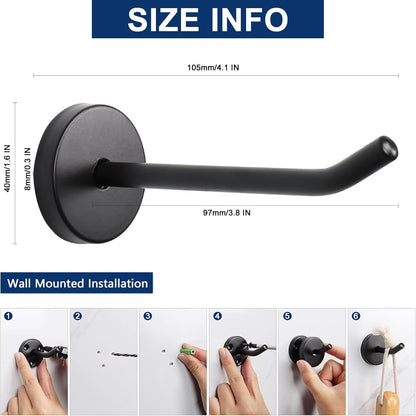 6 Pack Wall Mount Hooks for Hanging Hat Hurse Robe 304 Stainless Steel Heavy Duty Towel Hangers