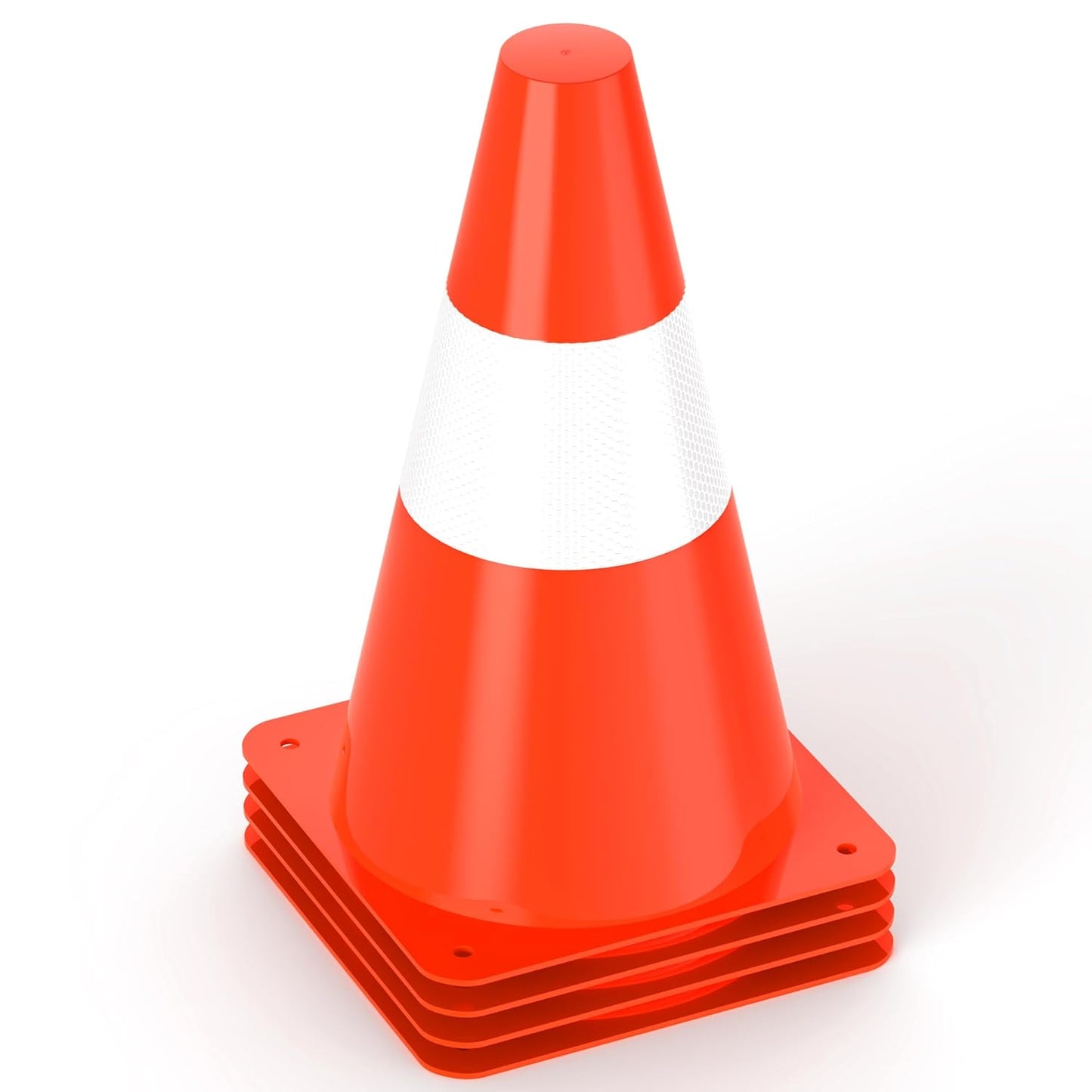 9 inch Traffic Safety Cones with Reflective Collars Orange Construction Cones Parking Cones