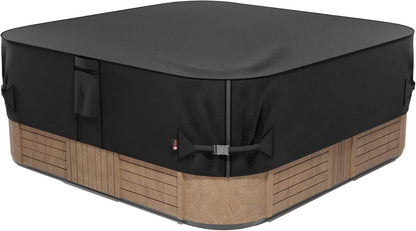 Outdoor Waterproof and Weatherproof Hot Tub Cover 85 x 85 inch fit 84 x 84 or 83 x 83 or 82 x 82 or 7 ft x 7 ft Square