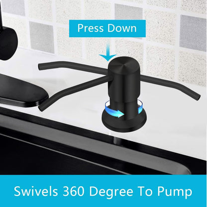 Soap Dispenser for Kitchen Sink Countertop Soap Dispenser Pump 47" Silicone Extension Tube Connect