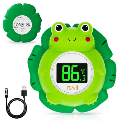 Rechargeable Baby Bath Thermometer Floating Safety Toddlers Bathtub Thermometer for Accurately