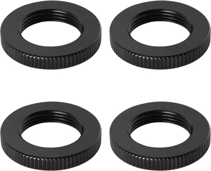 Microphone Stand Nut LUORNG 4PCS 5/8"-27 Dual Lock Nuts for Microphone Screw