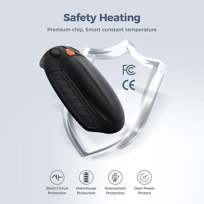 2 Pack AI Temperature Control Pocket Size Electric Handwarmers Quick Charge Portable Hand