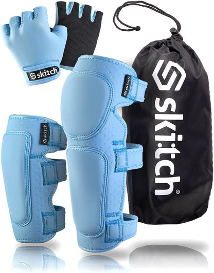 Protective Safety Gear Set for Kids and Teens  Premium Lycra Sport Knee Pads + Elbow Pads