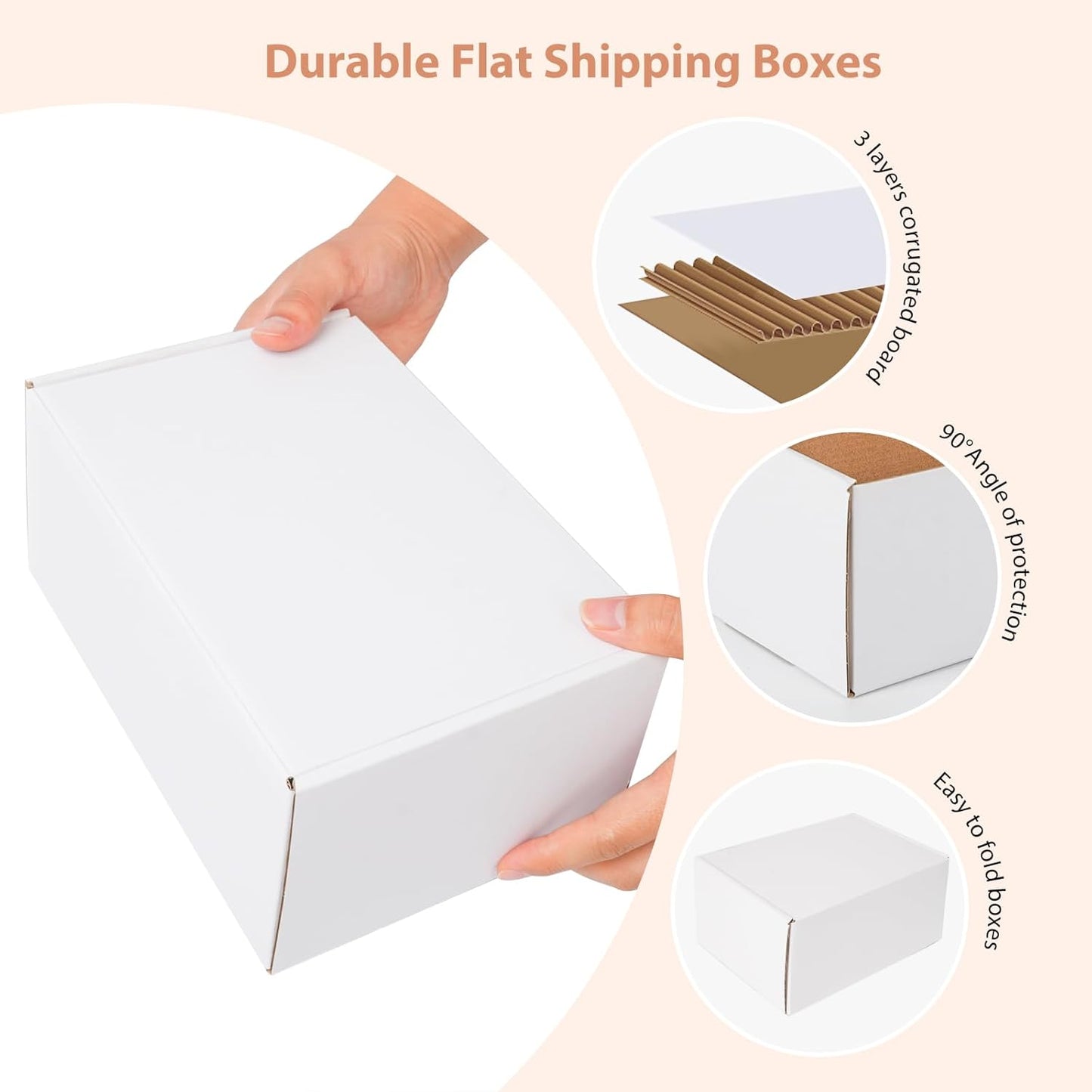 Shipping Boxes Set of 25 Small Corrugated Cardboard Box Literature Mailer Gift Boxes