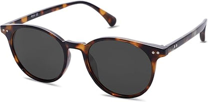 Small Round Classic Polarized Sunglasses for Women Men Vintage Style UV400 Lens