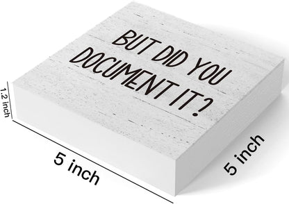 But Did You Document It Office Decor Wooden Box Sign Decorative Funny Office Wood Box Sign Home Rustic